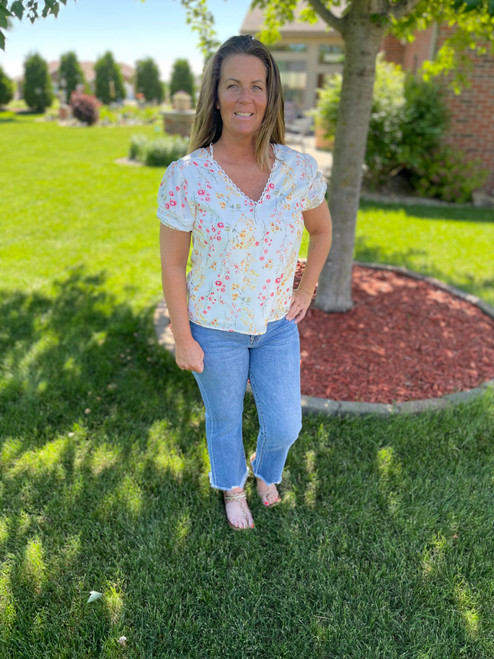 Chase Boho Floral  Top