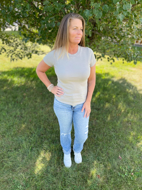 Love It Ribbed Basic Top