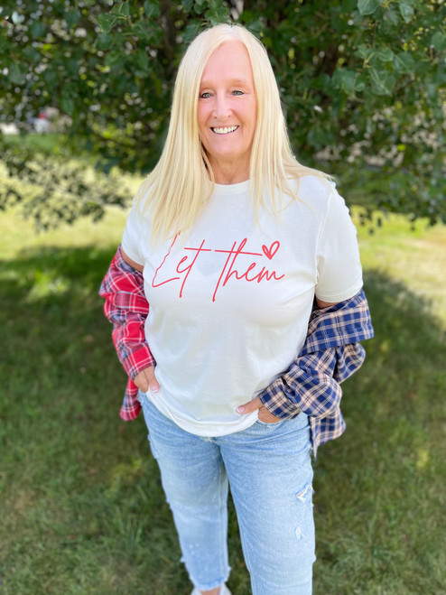 Let Them V-Neck Tee Let Them V-Neck Tee