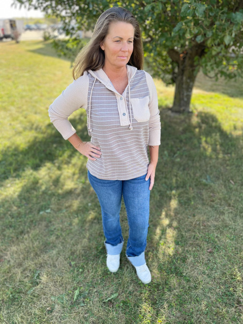 Sadie Knit Hooded Top