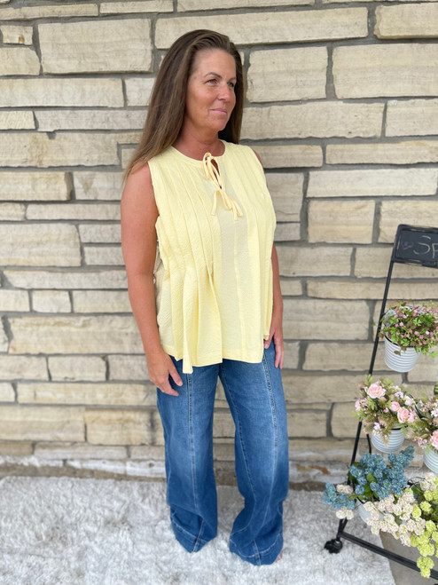Lily Pleated Tank Top
