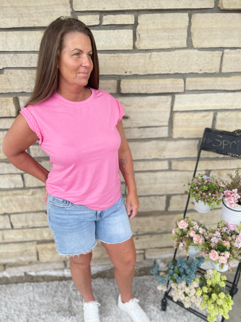 Sassy Braided Slv Top