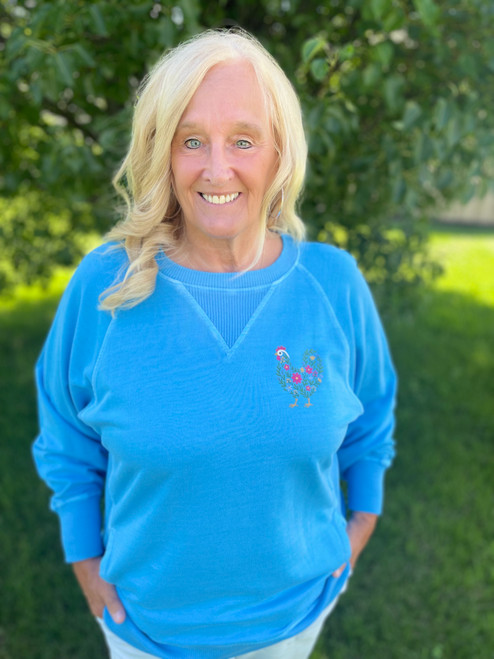 Floral Chicket Juno Crew