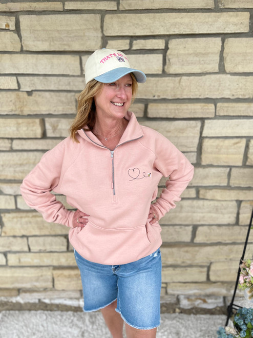 Buzzy Bee Emb. Half Zip