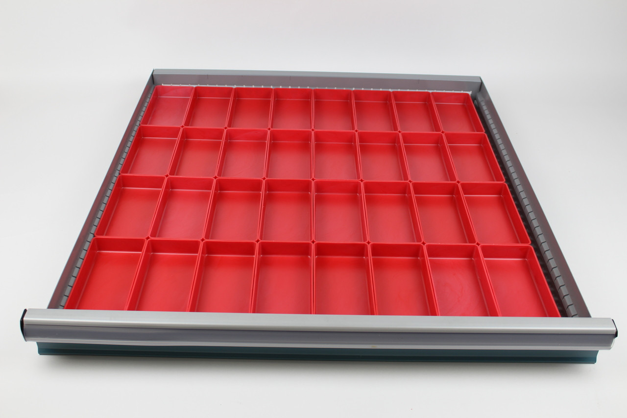 112-Piece Red Plastic Box Assortment – 1