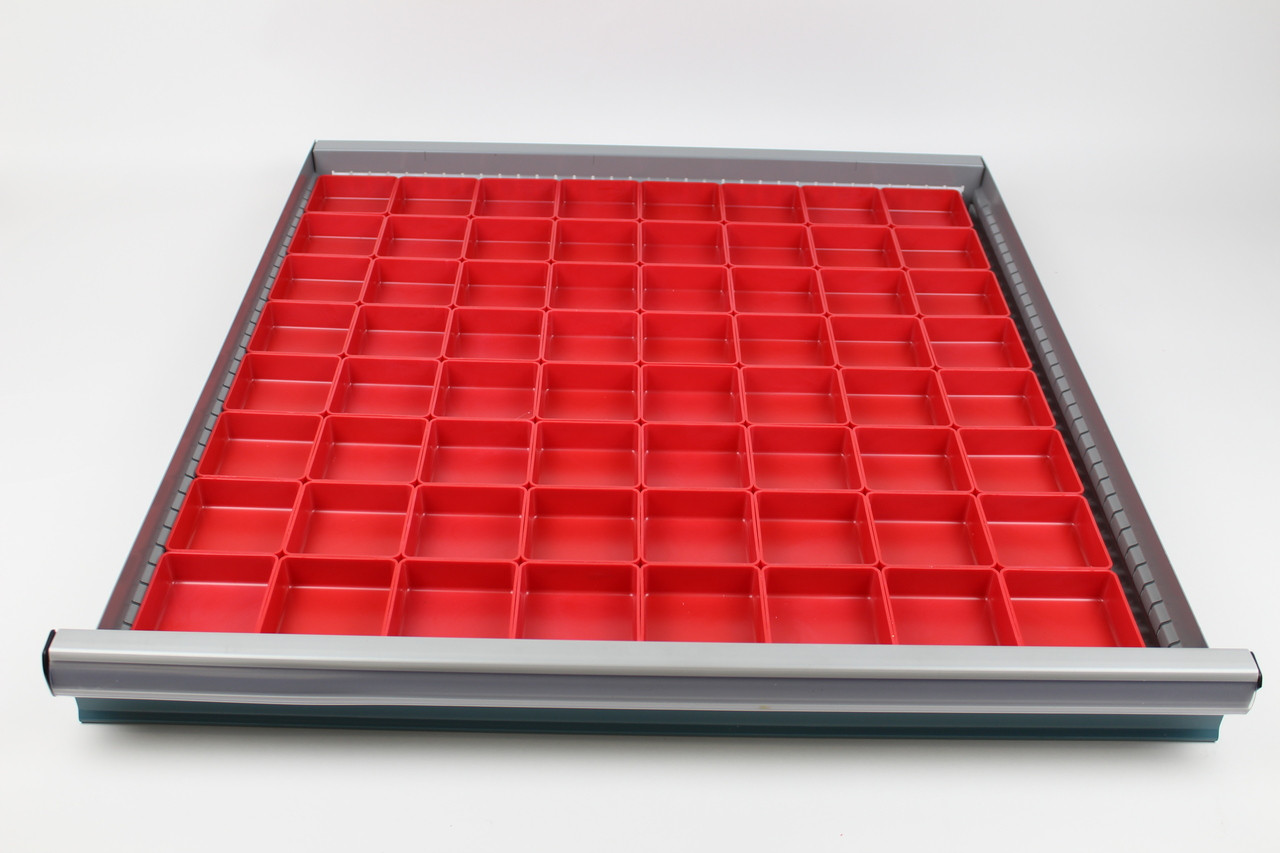 112-Piece Red Plastic Box Assortment – 1