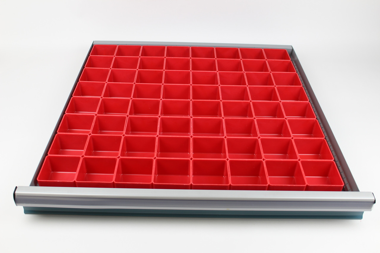 Schaller 112-Piece Red Plastic Box Assortment – Pre-Configured