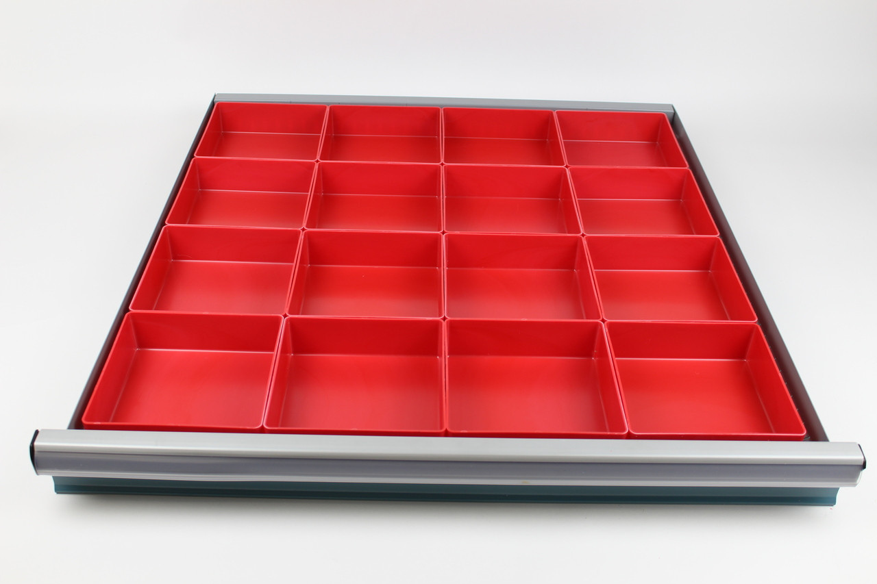 レッドウォーリアーズアニバーサリーボックス Schaller 112-Piece Red Plastic Box Assortment – Pre-Configured