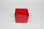 4"x4"x3" Red Plastic Box for Organizing