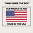 Proudly made in the USA! Manufactured in Franklin, MA