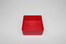 4"x4"x2" Red Plastic Organizer Bin