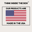Proudly made in the USA! Manufactured in Franklin, MA