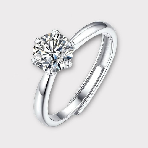 Moissanite Stud Rings