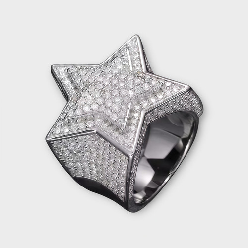 Star Moissanite Ring