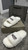 ON HAND - White Balenci Slides