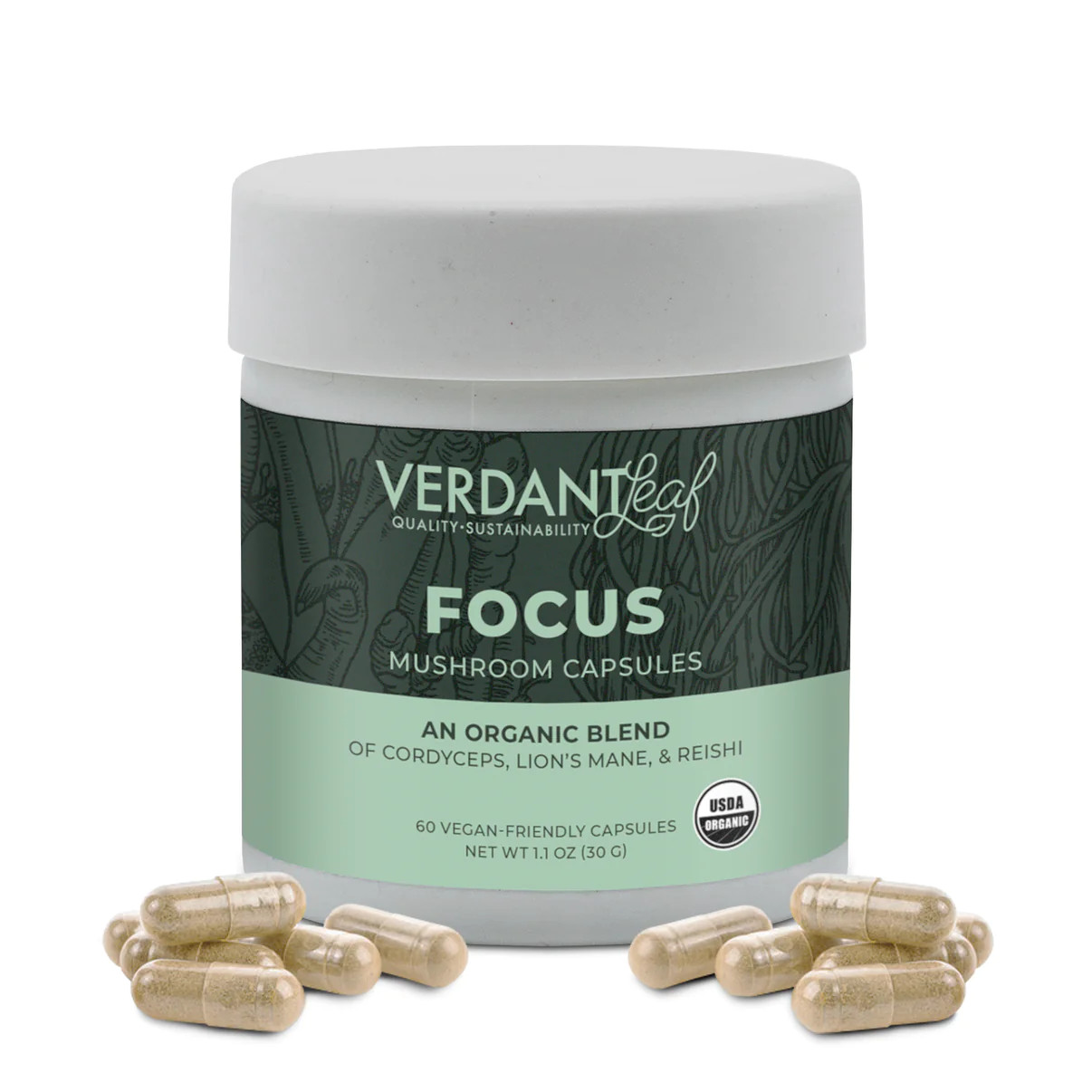 Verdant Leaf Mushroom Capsules