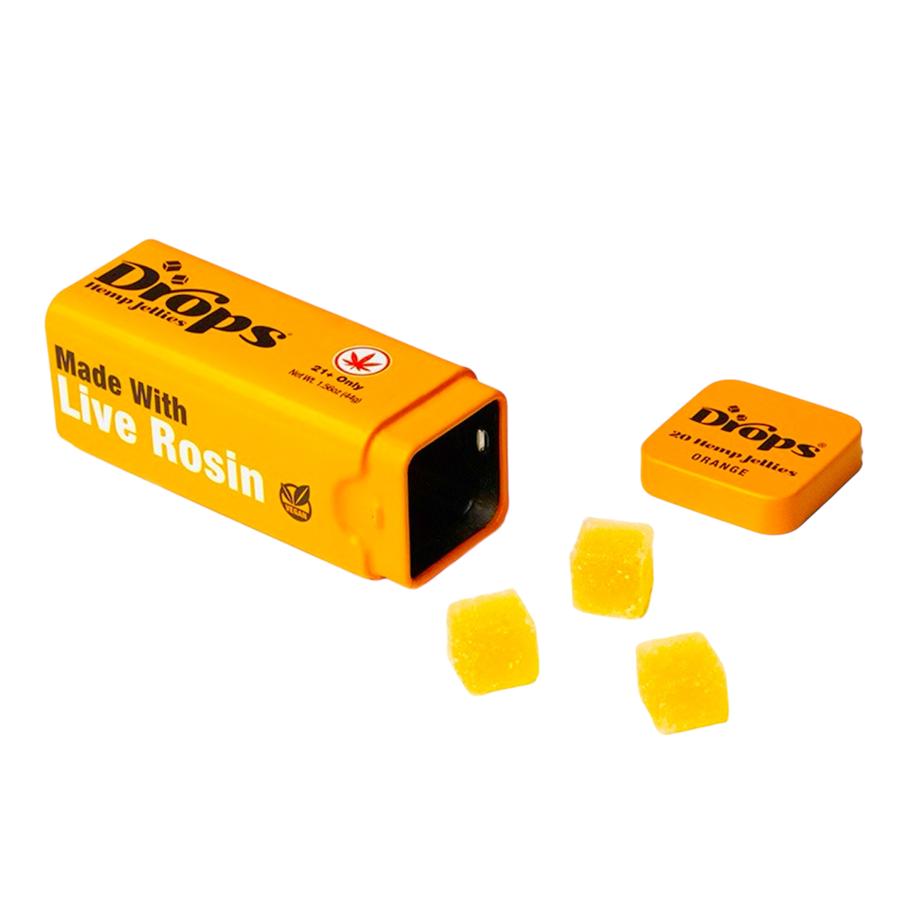 Drops Orange Creative Candies are a great choice when you're ready to take on your next project with 5mg of Delta-9 THC per piece.