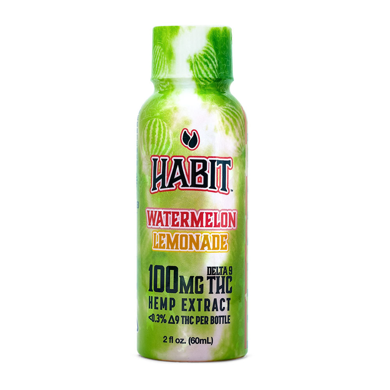 This Habit Watermelon Lemonade Shot packs a serious punch with 100mg Delta-9 THC per container.