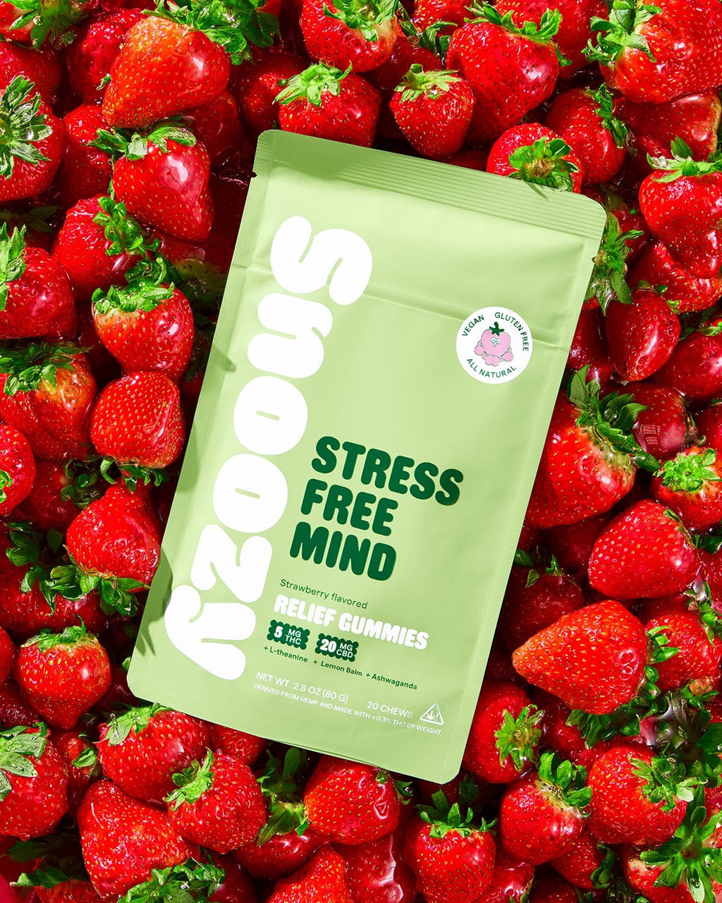 Snoozy Stress Free Mind Gummies | 20 Count