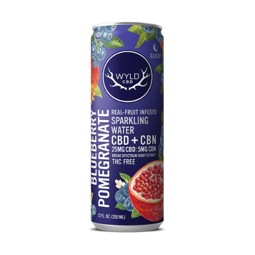 Wyld | Blueberry Pomegranate Sparkling Water | THC Free