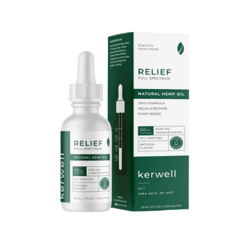 Kerwell Relief 10:1 CBD & CBG Tincture | 3000mg