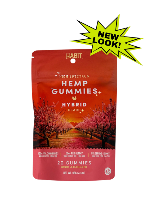 Habit 10mg D9 Peach Gummies