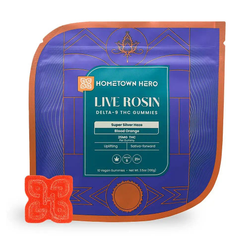 Hometown Hero Absolute Live Rosin 25mg D9 Gummies
