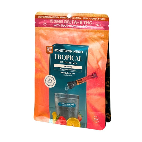 Breeze through your day with this 10-pack of strawberry lemonade drink mixes from Hometown Hero.