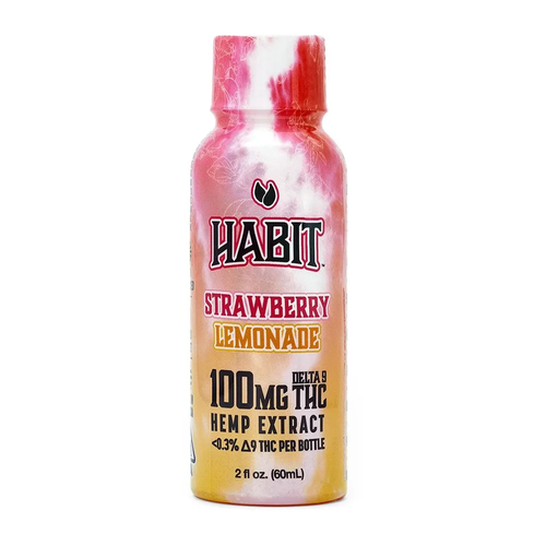 This Habit Strawberry Lemonade Shot packs a serious punch with 100mg Delta-9 THC per container.