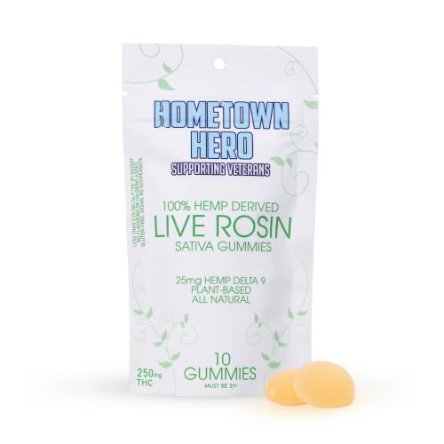 Hometown Hero Live Rosin 25 mg Gummies