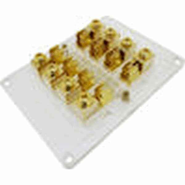 Ring Connector Fuse Holder Use 4 AUE Fuses Boat Electricals