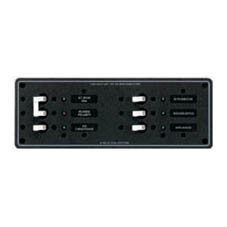 Blue Sea Panel 230Vac 6 Pos Horz.W/Main Ce