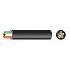 5 Core Tw Cable 32/0.20 1.0Mm2 Black