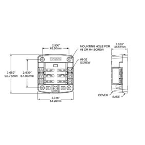 Blue Sea Fuse Block Ato 6 Circuit