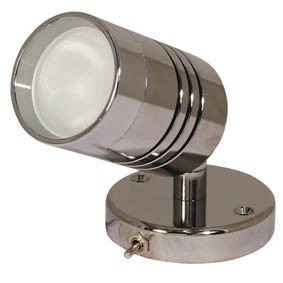 Aqualight Carna Wall Light C/W Switch S/S 12V 10W G4