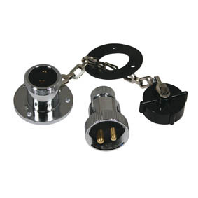 Watertight Deck Plug + Socket 12A Boat Electricals