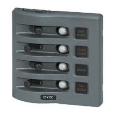 Blue Sea 4-Pos Ip67 W/Proof V/H Panel Grey