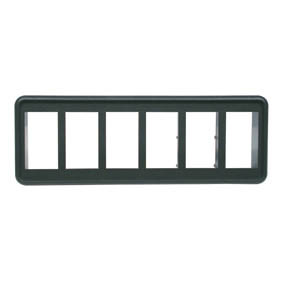 Blue Sea Contura 6 Pos Panel Black