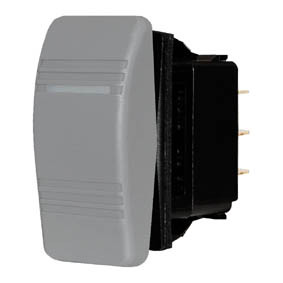 Blue Sea Contura Switch Dpdt (On)/Off/(On) Grey