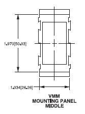 Carling V Series Middle Mounting Panel Bk
