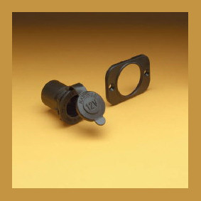 Marinco Sealink Deluxe Socket 12V Black