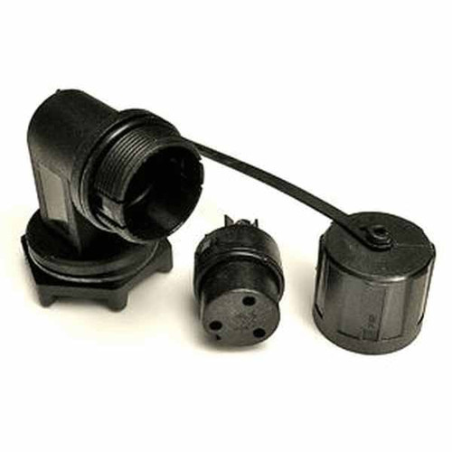 3 Pin 90deg Skt & Cap IP68 Bulgin Mini Buccaneer Series
