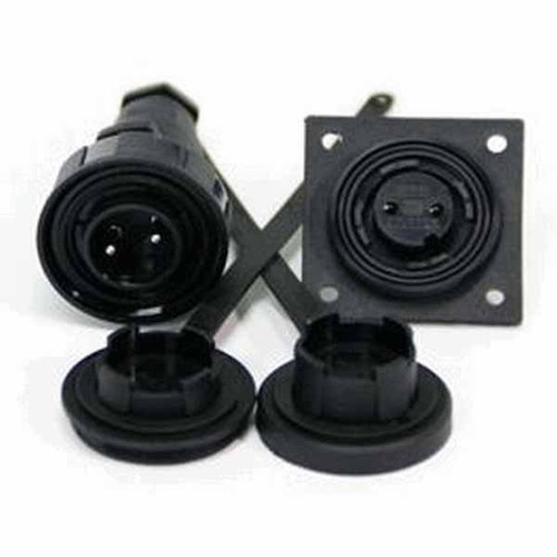 2 Pin Plug & LF Skt Kit IP68 Bulgin DP c/w Caps & Screws