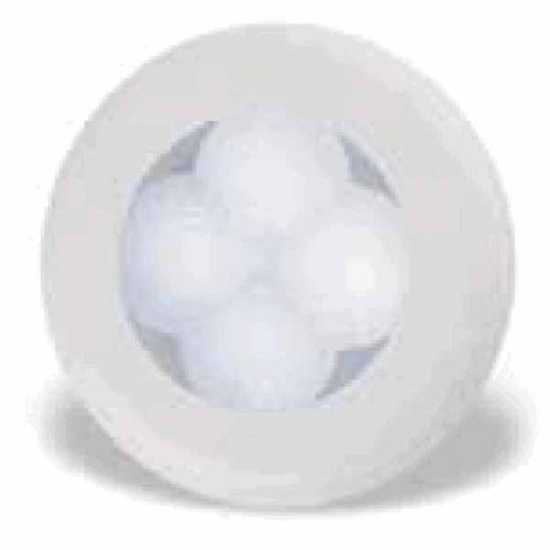 Round LED Lamp White 75mm dia White Cover