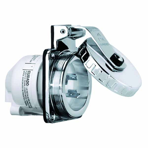 32A 230V shore power inlet round SST
