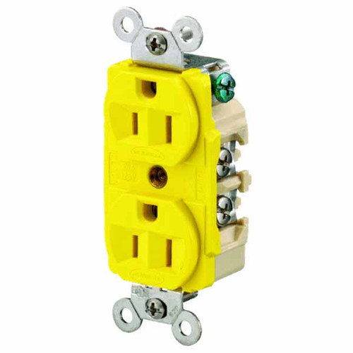 20A 125V 2P 3W straight blade nylon Insulgrip connector body