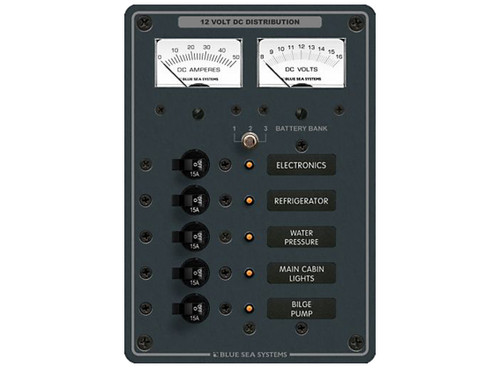 Circuit Breaker Panel 5 Way 12v