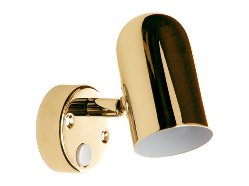 Slim Cabin Spotlight Brass 12v