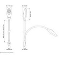 Shark LED White/Red 10-30V 50cm, Black Finish