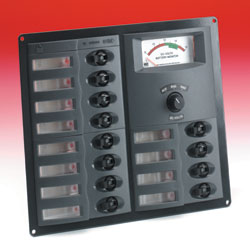 Bep 12 Way Control Panel With Meter - 12V